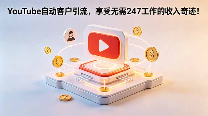 YouTube 自动客户引流，享受无需 247 工作的收入奇迹！【原创双语字幕】-紫橙资源网