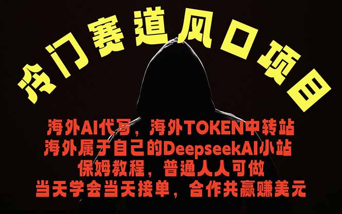 冷门赛道风口项目 海外AI代写!0成本运作完全免费!当天注册当天接单,接单接到手抽筋,无脑...-紫橙资源网
