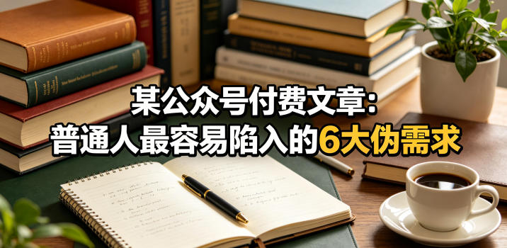 某公众号付费文章:普通人最容易陷入的6大伪需求-紫橙资源网