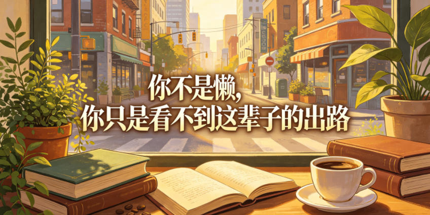 付费文章：你不是懒，你只是看不到这辈子的出路-紫橙资源网