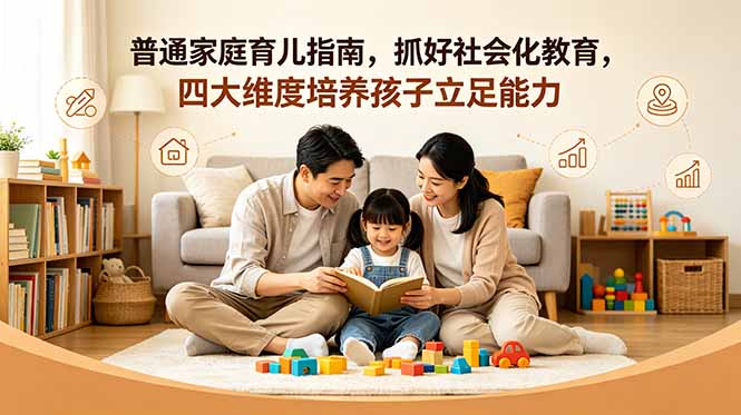 付费文章:普通家庭育儿指南,抓好社会化教育,四大维度培养孩子立足能力-紫橙资源网
