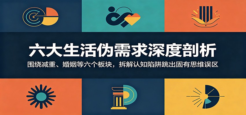 六大生活伪需求深度剖析:围绕减重、婚姻等六个板块,拆解认知陷阱跳出固有思维误区-紫橙资源网