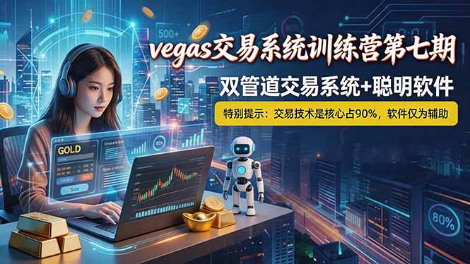【海外美金AI搬砖】Vegas交易技术+聪明软件， 黄金期货日赚50-1000U， 长期稳定，小白轻松上手-紫橙资源网