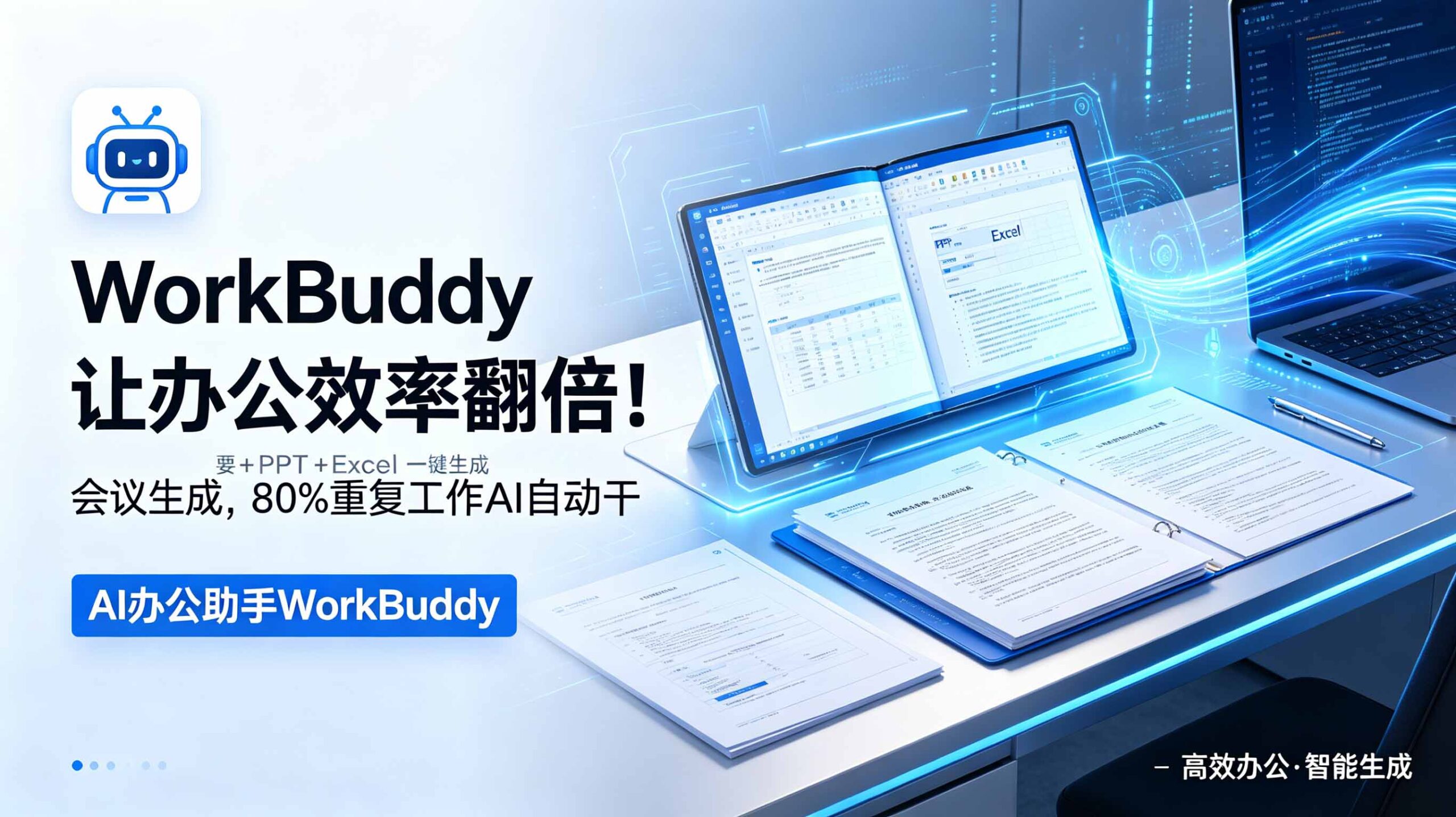 WorkBuddy让办公效率翻倍!会议纪要+PPT+Excel一键生成,80%重复工作AI自动干-紫橙资源网