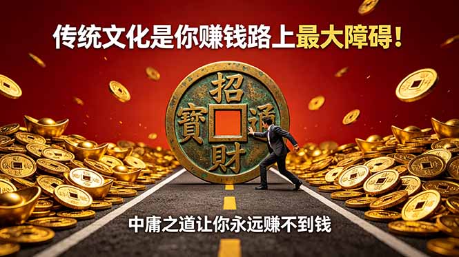 付费文章:传统文化是你赚钱路上最大障碍!中庸之道让你永远赚不到钱-紫橙资源网