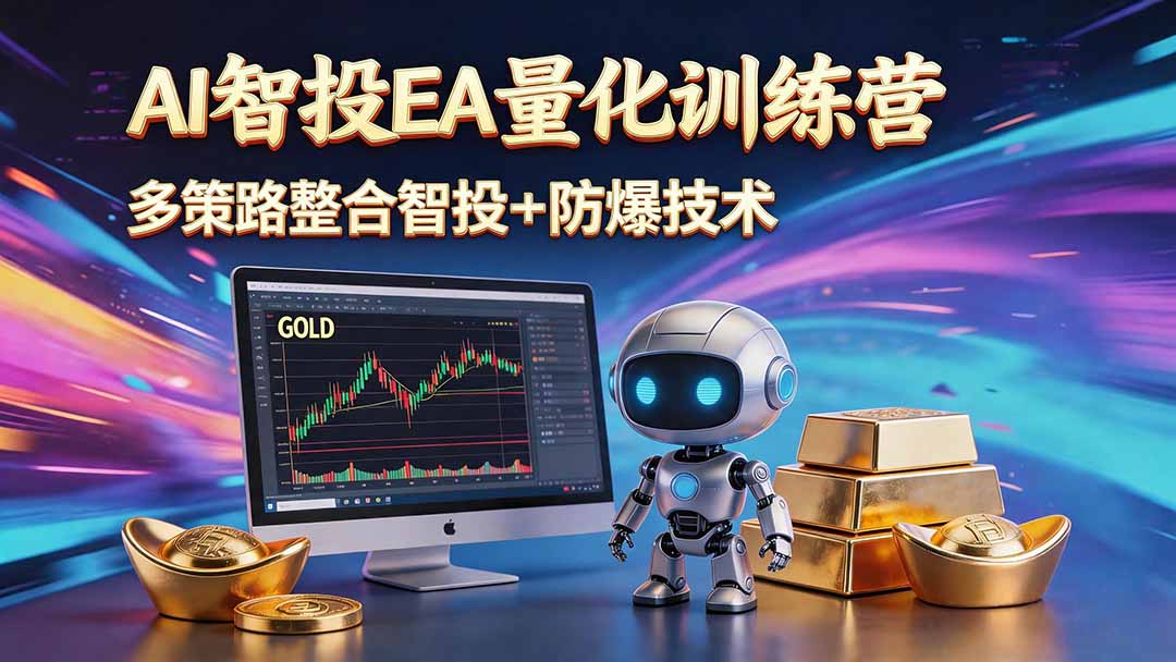 AI智投EA量化运营技术,自动化黄金操盘技术,小白也可以轻松上手日入1000+-紫橙资源网