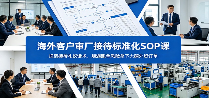 海外客户审厂接待标准化SOP课:规范接待礼仪话术,规避跑单风险拿下大额外贸订单-紫橙资源网