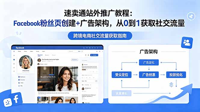 速卖通站外推广教程:Facebook粉丝页创建+广告架构,从0到1获取社交流量-紫橙资源网