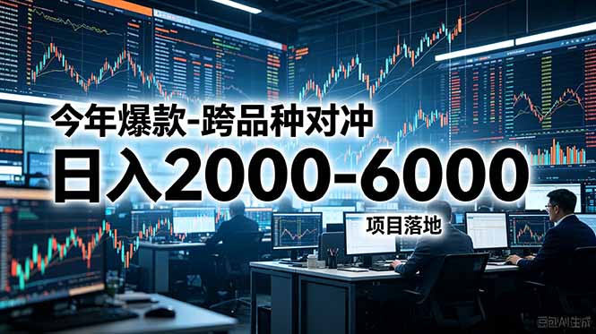 今年爆款-跨品种对冲日入2000-6000,项目落地!-紫橙资源网