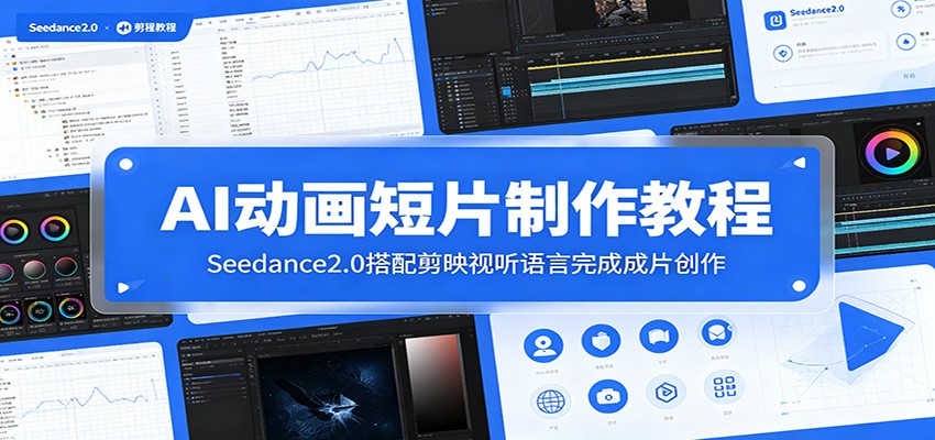 AI动画短片制作教程：Seedance2.0搭配剪映视听语言完成成片创作-紫橙资源网