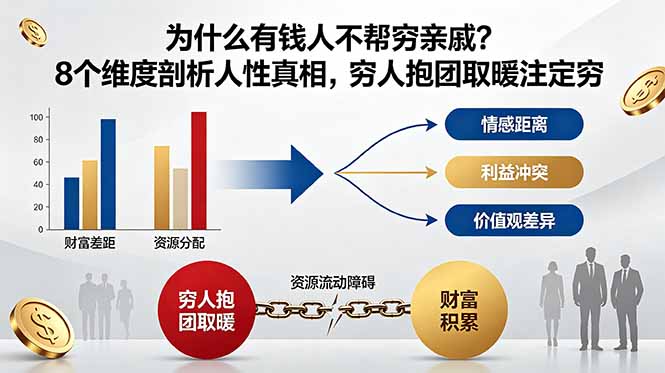 付费文章:为什么有钱人不帮穷亲戚?8个维度剖析人性真相,穷人抱团取暖注定穷-紫橙资源网