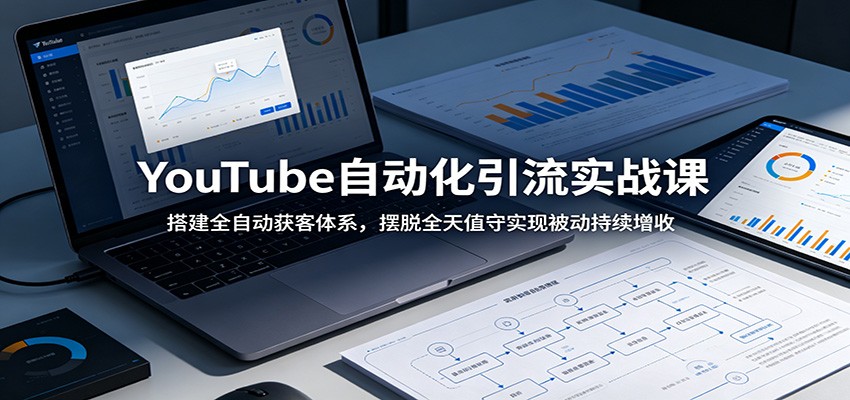 YouTube自动化引流实战课:搭建全自动获客体系,摆脱全天值守实现被动持续增收-紫橙资源网