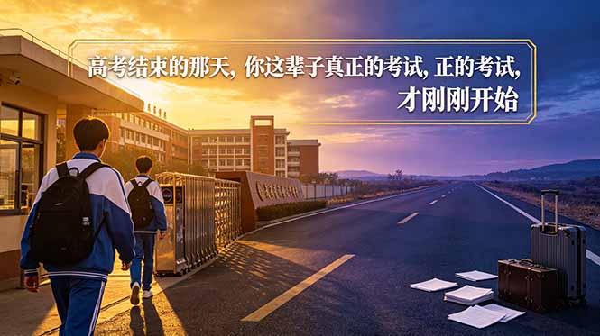 付费文章:高考结束的那天,你这辈子真正的考试,才刚刚开始-紫橙资源网
