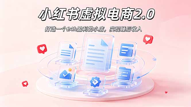 2026 年最强风口掘金项目：AI小红书虚拟电商，布局搜索流量，每日躺赚500+-紫橙资源网