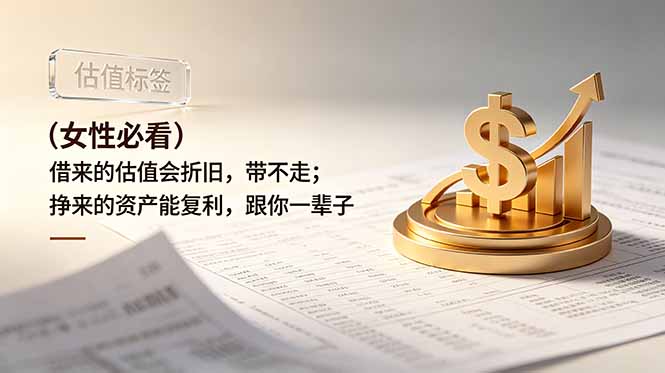 付费文章：（女性必看）借来的估值会折旧，带不走；挣来的资产能复利，跟你一辈子-紫橙资源网