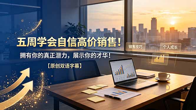 五周学会自信高价销售！拥有你的真正潜力，展示你的才华！【原创双语字幕】-紫橙资源网