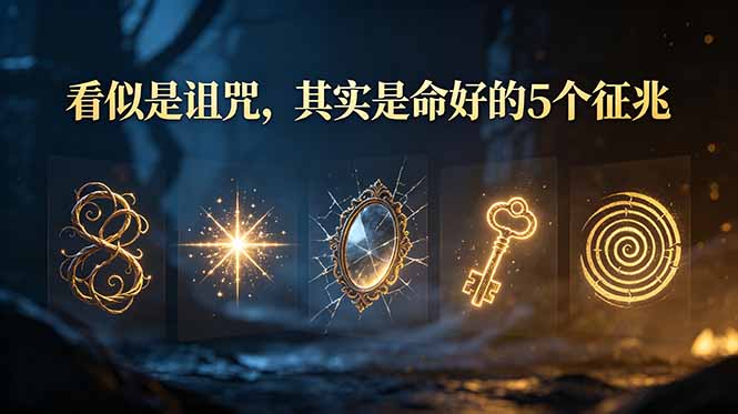 付费文章：看似是诅咒，其实是命好的5个征兆-紫橙资源网