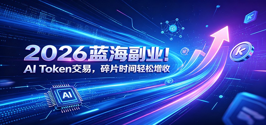 2026蓝海副业！AI Token交易，碎片时间轻松增收-紫橙资源网