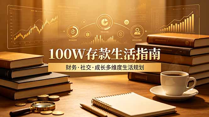 付费文章：100W存款生活指南，如何从财务、社交、成长等维度规划自己的生活-紫橙资源网