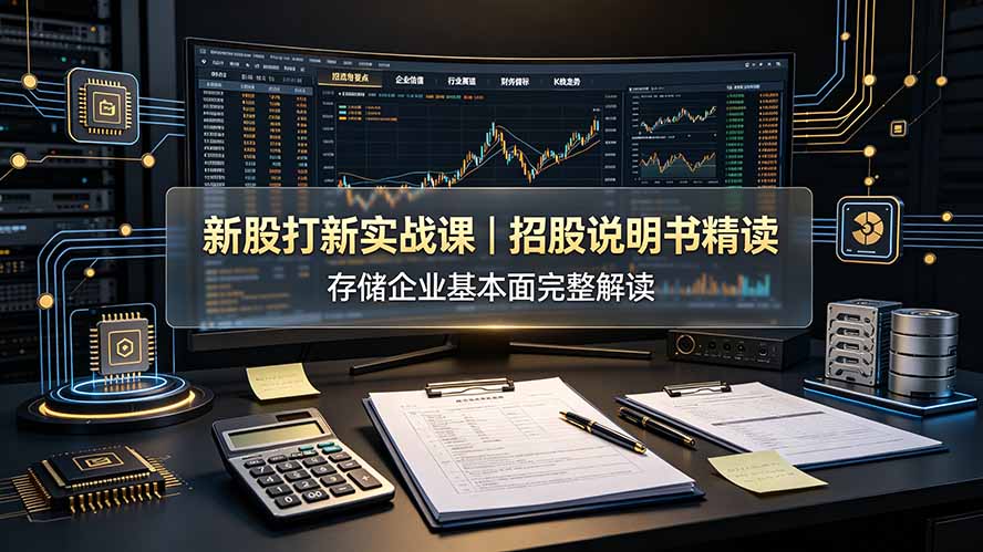 付费文章:新股打新实战课|招股说明书精读,存储企业基本面完整解读-紫橙资源网