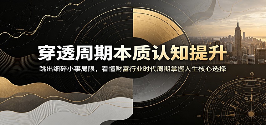 穿透周期本质认知提升:跳出细碎小事局限,看懂财富行业时代周期掌握人生核心选择-紫橙资源网