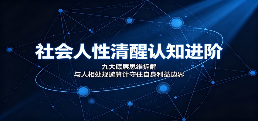 社会人性清醒认知进阶:九大底层思维拆解,与人相处规避算计守住自身利益边界-紫橙资源网