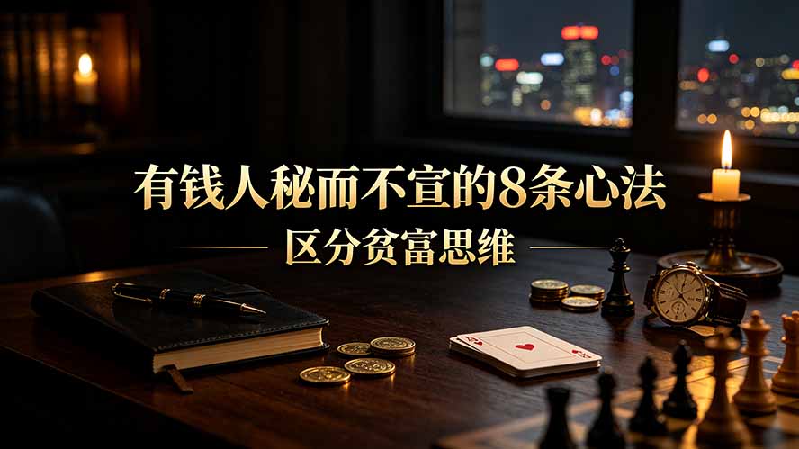 付费文章:有钱人秘而不宣的8条心法|区分贫富思维-紫橙资源网
