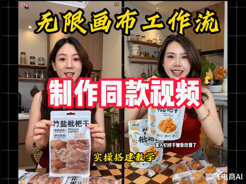 无限画布工作流一键复刻爆款带货视频,实操搭建,操作简单-紫橙资源网