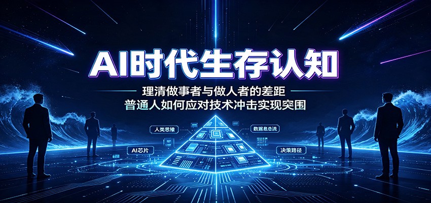 AI时代生存认知:理清做事者与做人者的差距,普通人如何应对技术冲击实现突围-紫橙资源网