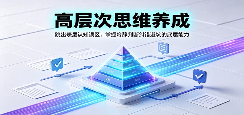 高层次思维养成:跳出表层认知误区,掌握冷静判断纠错避坑的底层能力-紫橙资源网