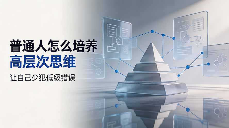 付费文章:普通人怎么培养高层次思维,让自己少犯低级错误-紫橙资源网