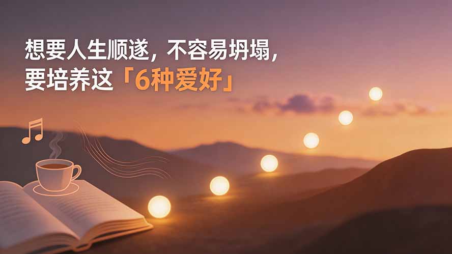 付费文章:想要人生顺遂,不容易坍塌,要培养这6种爱好-紫橙资源网