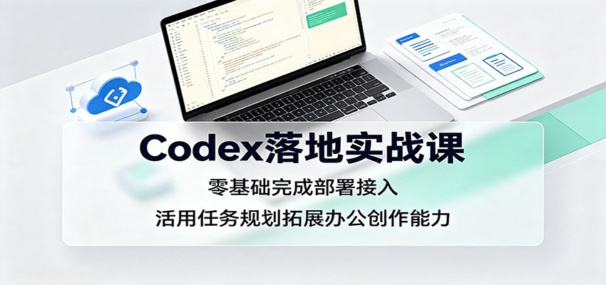 Codex落地实战课:零基础完成部署接入,活用任务规划拓展办公创作能力-紫橙资源网