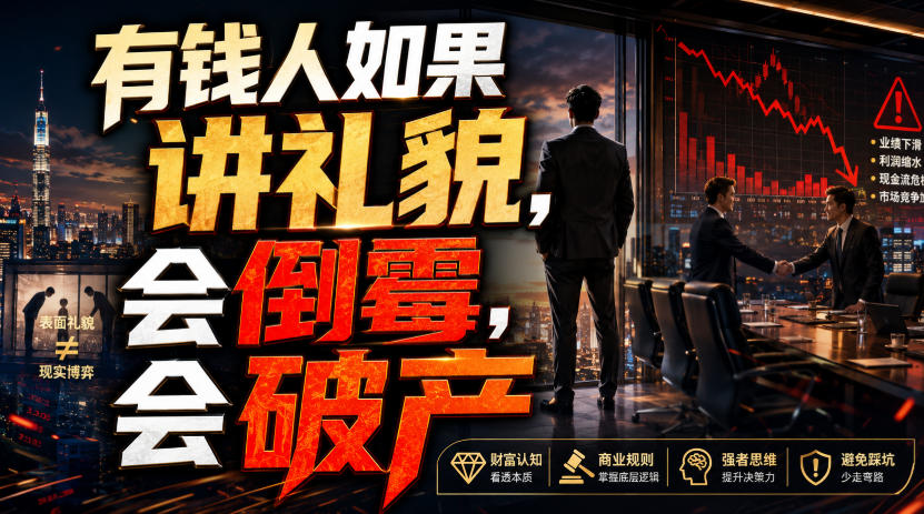 付费文章:有钱人如果讲礼貌,会倒霉,会破产-紫橙资源网