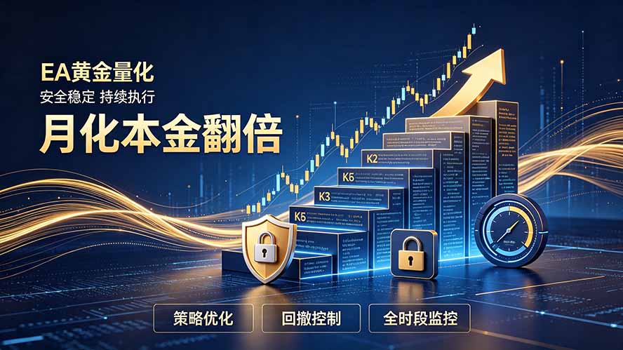全新EA量化打法，月化本金翻倍的全新策略，安全稳定持续输出-紫橙资源网