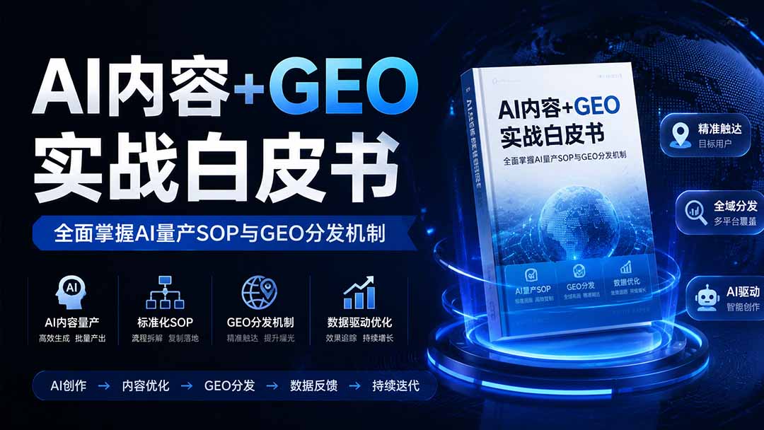 AI内容+GEO实战白皮书。全面掌握AI量产SOP与GEO分发机制-紫橙资源网