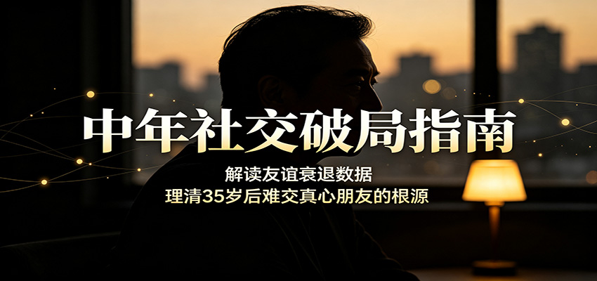 中年社交破局指南:解读友谊衰退数据,理清35岁后难交真心朋友的根源-紫橙资源网