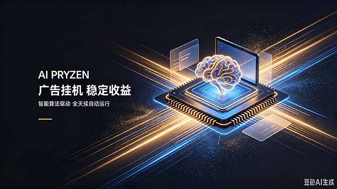 AI Pryzen 广告挂机|24小时自动跑,日入300-500,新手零门槛-紫橙资源网