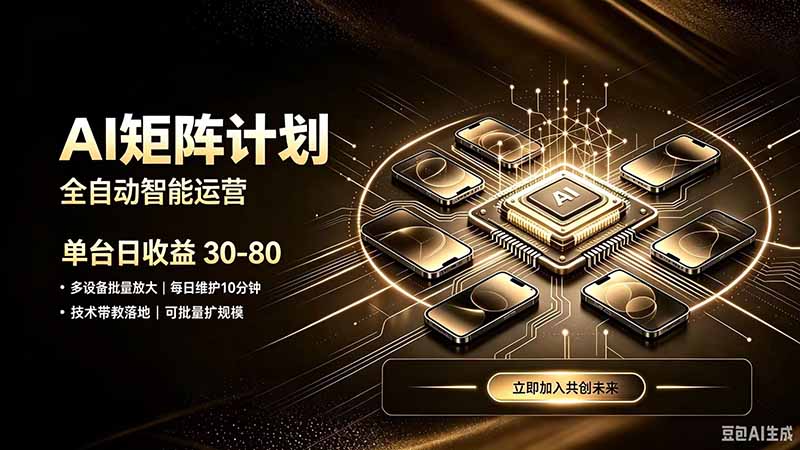 AI智能对话,矩阵规模化创业,全程技术扶持,长久稳定,日入800+-紫橙资源网