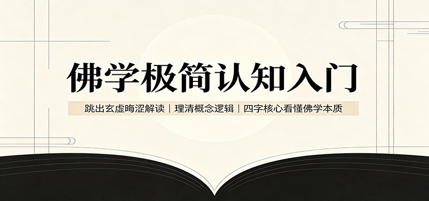 佛学极简认知入门:跳出玄虚晦涩解读,理清概念逻辑,四字核心看懂佛学本质-紫橙资源网