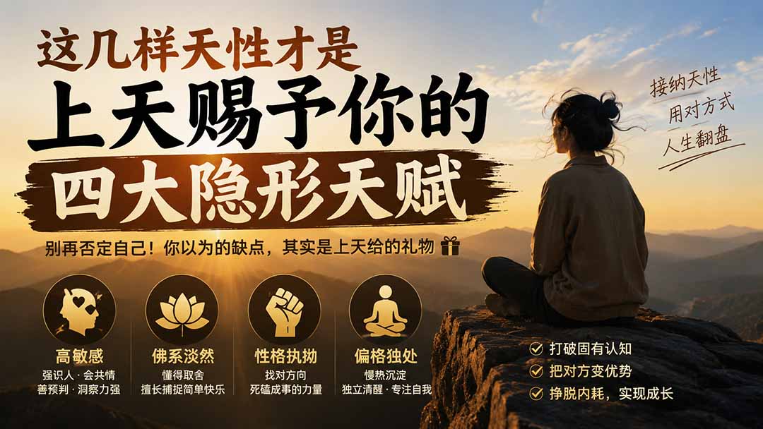付费文章：这几样天性才是上天赐予你的四大隐形天赋-紫橙资源网