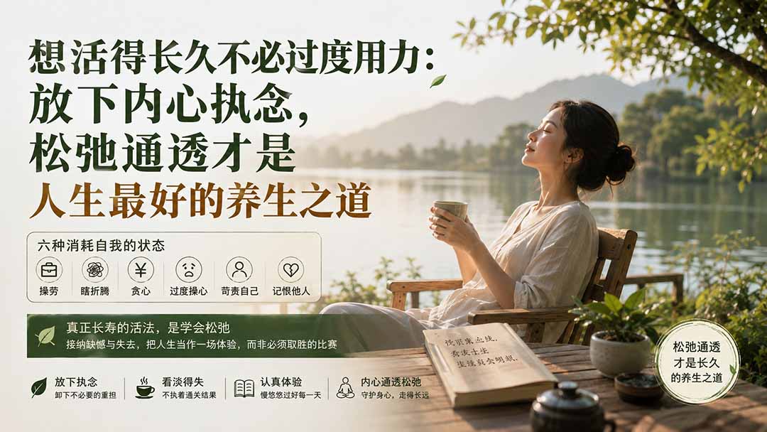 付费文章:想活得长久不必过度用力:放下内心执念,松弛通透才是人生最好的养生之道-紫橙资源网
