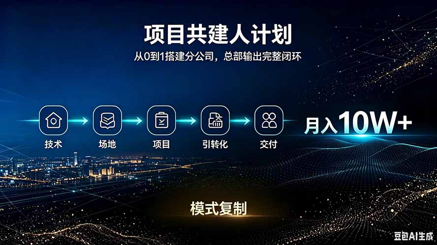 做项目被割了100w。半年翻身。 合伙人月入10W的收入计划-紫橙资源网