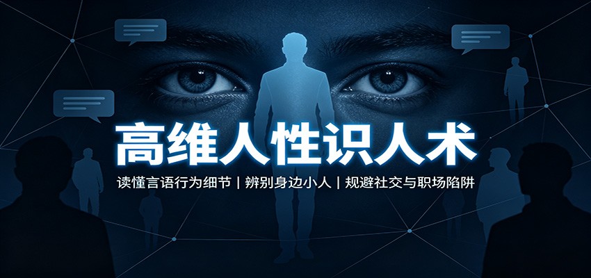 高维人性识人术：读懂言语行为细节，辨别身边小人，规避社交与职场陷阱-紫橙资源网