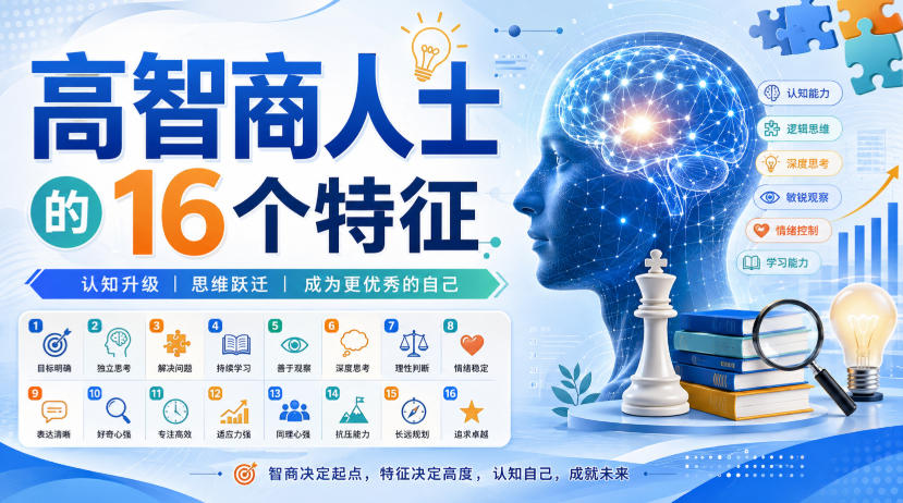 付费文章:高智商人士的16个特征-紫橙资源网