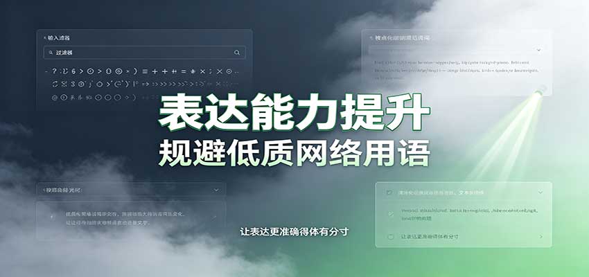 表达能力提升:语言塑造思想逻辑,规避低质网络用语,强化心智感知-紫橙资源网