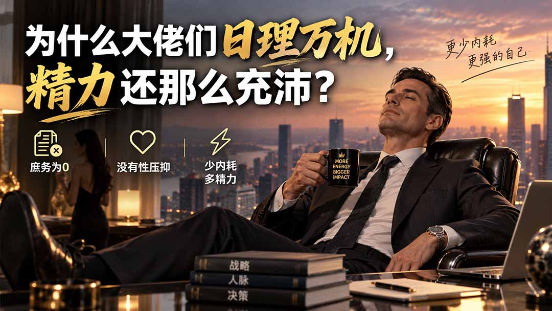 付费文章：为什么大佬们日理万机，精力还那么充沛？-紫橙资源网