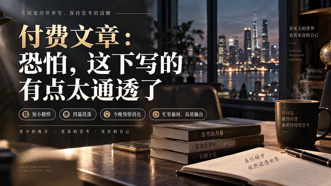 灏泽付费文章:恐怕,这下写的有点太通透了-紫橙资源网