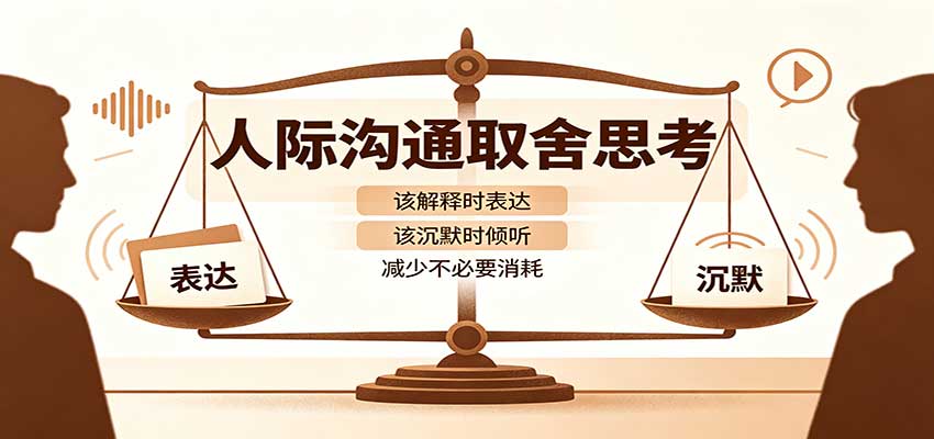 人际沟通取舍思考：分清解释与沉默边界，拿捏职场生活沟通分寸减少情绪内耗-紫橙资源网