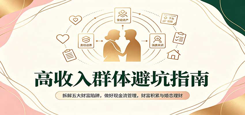 高收入群体避坑指南：拆解五大财富陷阱，做好现金流管理，财富积累与婚恋理财-紫橙资源网